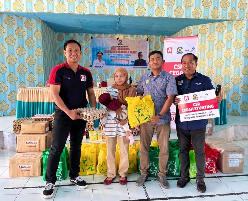 Alfamidi Makassar Atasi Stunting, Salurkan Bantuan Gizi Anak di Jeneponto