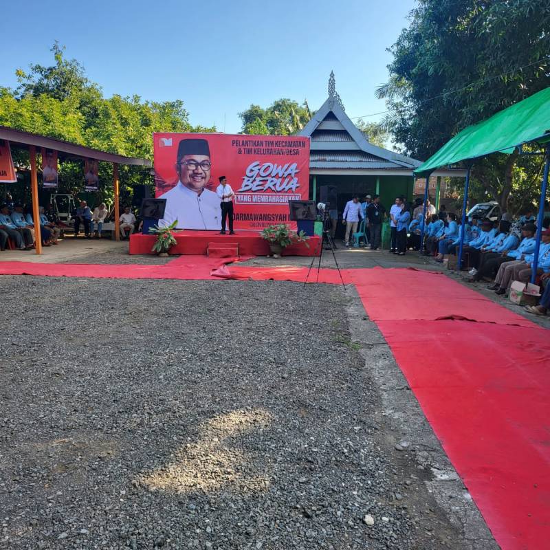 Siap Menang di Pilkada Gowa, DM Lantik Tim Pemenangan Kecamatan, Kelurahan dan Desa