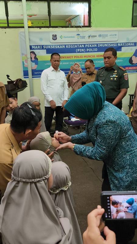 PJ Bupati Hadiri Pencanangan PIN Polio, Sasar 30.000 Anak Usia 0-7 Tahun