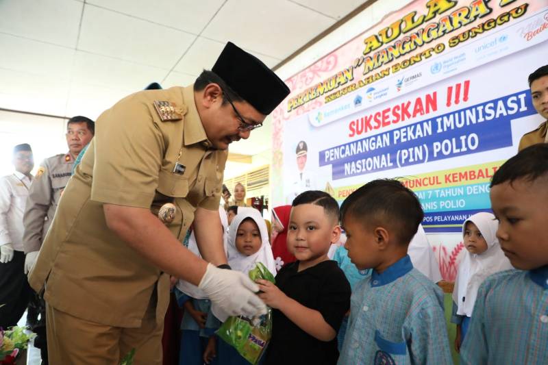 Sukseskan PIN Polio, Pj Bupati Bantaeng Harap Cakupan Imunisasi Putaran Pertama Capai 100%
