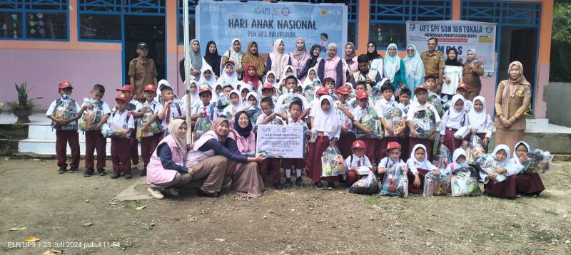 Hari Anak Nasional, PLN UP3 Bulukumba Edukasi Kelistrikan di SDN 169 Tokala