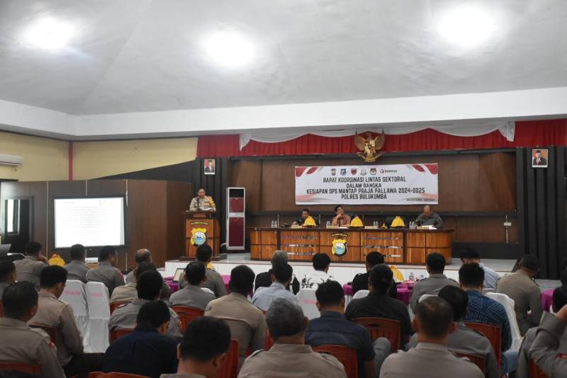 Polres Bulukumba Gelar Rakor Lintas Sektoral Persiapan Pengamanan Pilkada 2024
