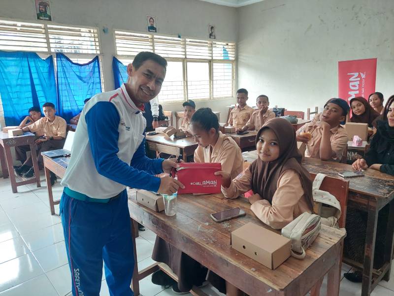 Puluhan Siswa SMP Nasional Antusias Ikuti Edukasi Safety Riding Astra Motor Sulsel