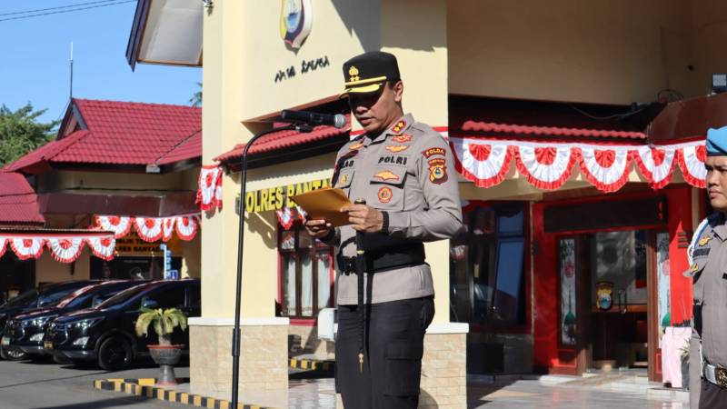 Kapolres Bantaeng Pimpin Apel Gelar Pasukan Ops Mantap Praja Pallawa 2024 