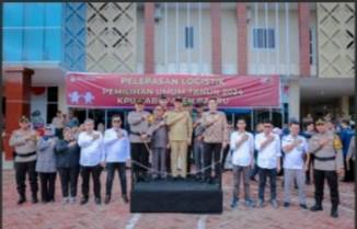 Wakil Ketua 1 DPRD Hadiri Pelepasan Distribusi Logistik Pemilu 2024