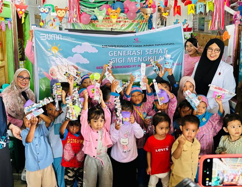Meriahkan Hari Anak Nasional, PLN berikan penyuluhan kesehatan gigi usia dini di Palu