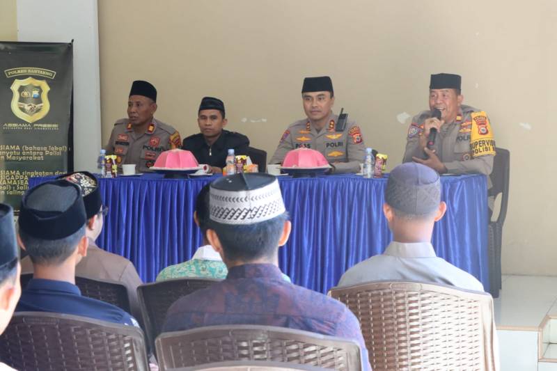 Kapolres Bantaeng Bertemu Para Da'i Mitra  Polsek Tompobulu