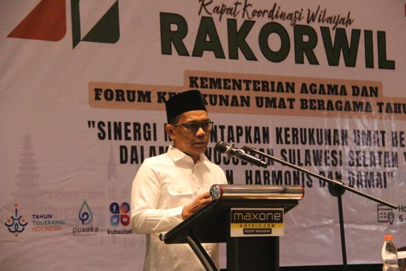 Buka Rakorwil KUB, Kakanwil Tekankan Pentingnya Kolaborasi Majelis Agama Ciptakan Perdamaian