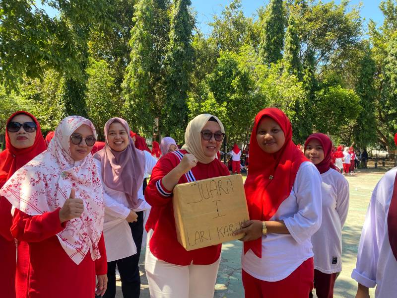 Bunda PAUD Bantaeng Hadiri Lomba Antar Guru IGTK di Lapangan Seruni