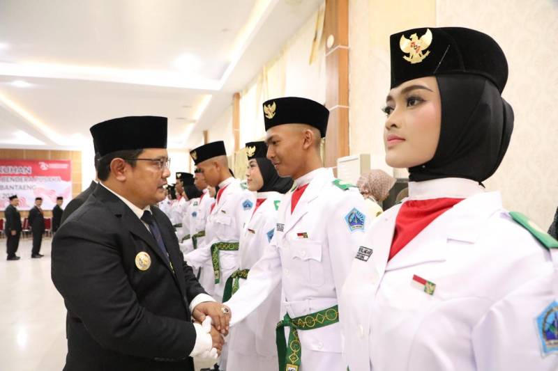 72 Paskibraka Dikukuhkan, Pj. Bupati Bantaeng: "Jaga Kesehatan dan Stamina"