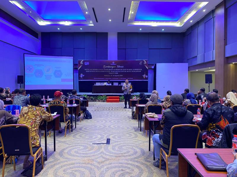 Kapolres Pelabuhan Makassar Berikan Materi di Hari Kelima Bimtek Mitigasi Resiko Pemilukada 