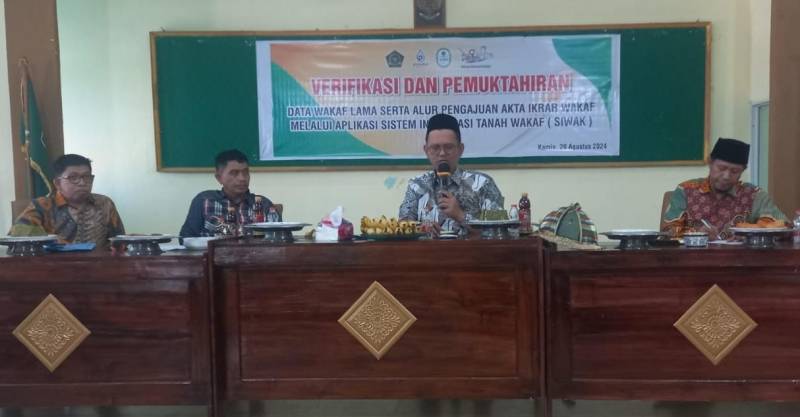 Kepala KUA Diharap Konsisten dalam Percepatan Sertifikasi Tanah Wakaf