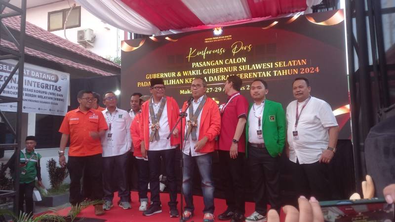 Dua Paslon Pilgub Sulsel Resmi Mendaftar di KPU