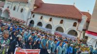 Sambut HUT RI dan MA ke-79, Empat Peradilan di Makassar Gelar Jalan Santai Bersama