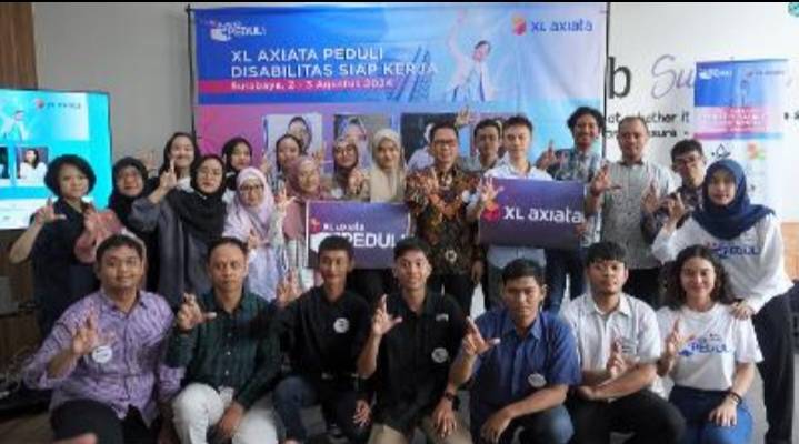 Peduli Penyandang Disabilitas, XL Axiata Beri Pelatihan Digital dan Siap Kerja di Surabaya  