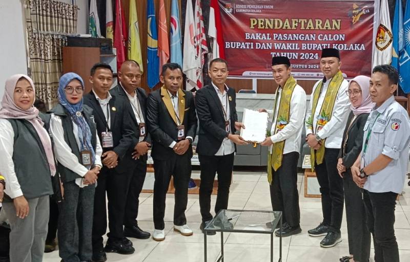 Paslon JADI Mendaftar di KPU Kolaka
