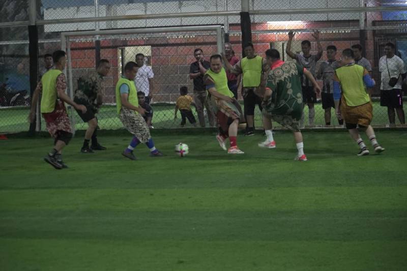 Pertandingan Eksebisi Forkopimda Menang 3-0 Melawan Kepala OPD