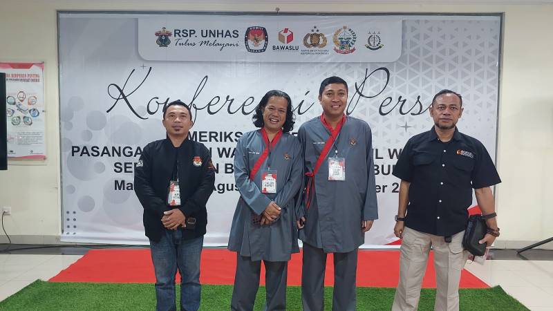 Pilkada Pangkep : Bapaslon AMKA - Amir Ikuti Tes Kesehatan