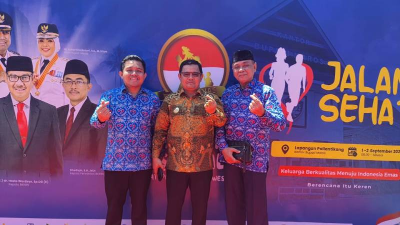 Pj Bupati Bantaeng Hadiri Peringatan Harganas ke-31 di Maros