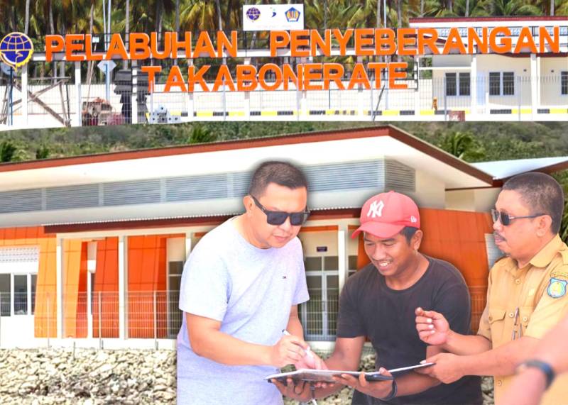 Pelabuhan Baru Taka Bonerate Berdiri Megah, Warga : Terima Kasih Bupati Basli Ali