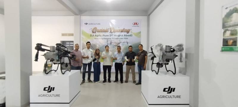 PT Hasjrat Abadi Resmikan Outlet Drone Pertanian di Sidrap