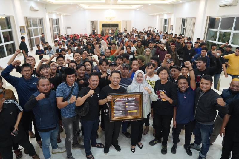 Rembuk Pemuda Gowa Dukung Aura-Ma', Sebut Amir Uskara Asli Anak Rakyat