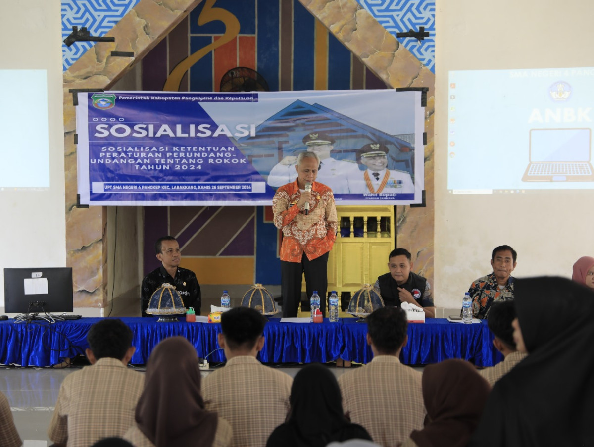 Siswa SMAN 4 Pangkep Ikuti Sosialisasi Bahaya Rokok