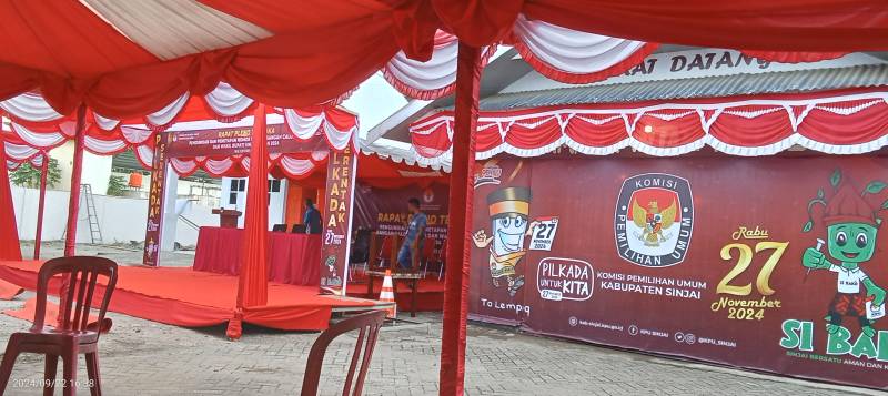 Demi Kelancaran Kegiatan KPU Sinjai, Jalan Bhayangkara Ditutup full