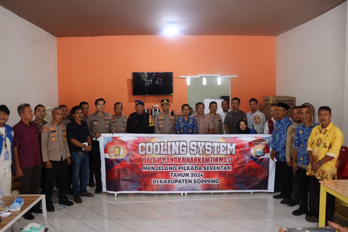 Wujudkan Pilkada Damai, Polres Soppeng Gelar Cooling System