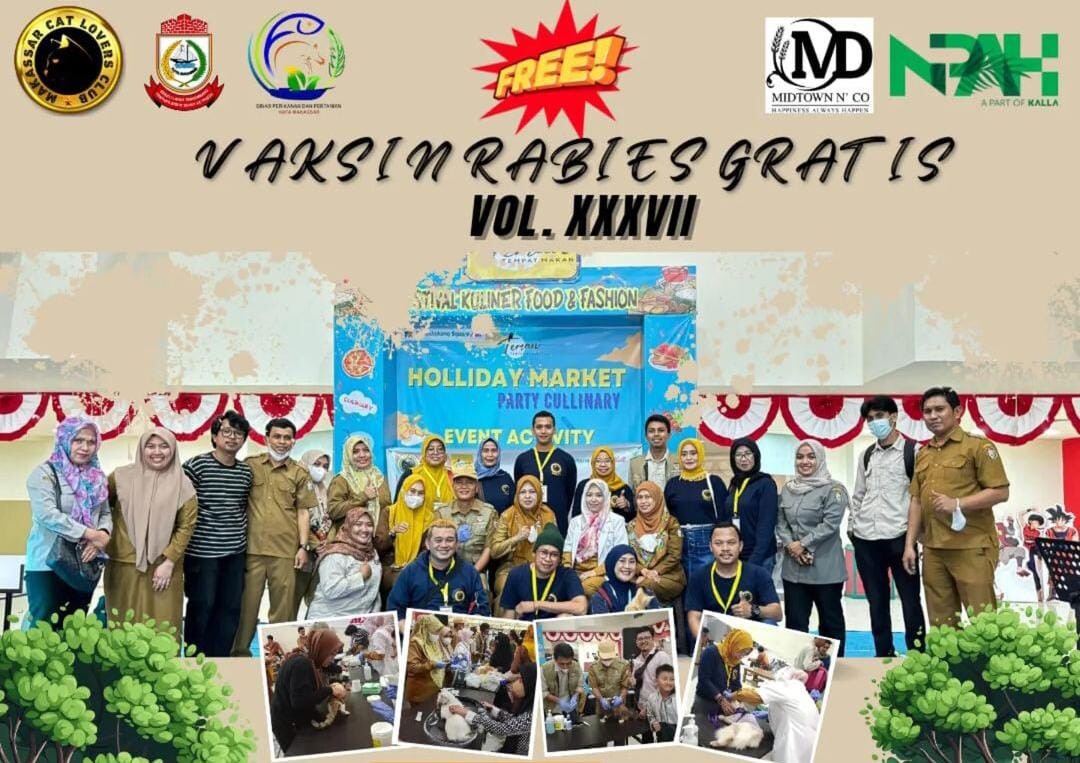 Gelar Vaksinasi Rabies Gratis oleh Puskesmas Pampang.