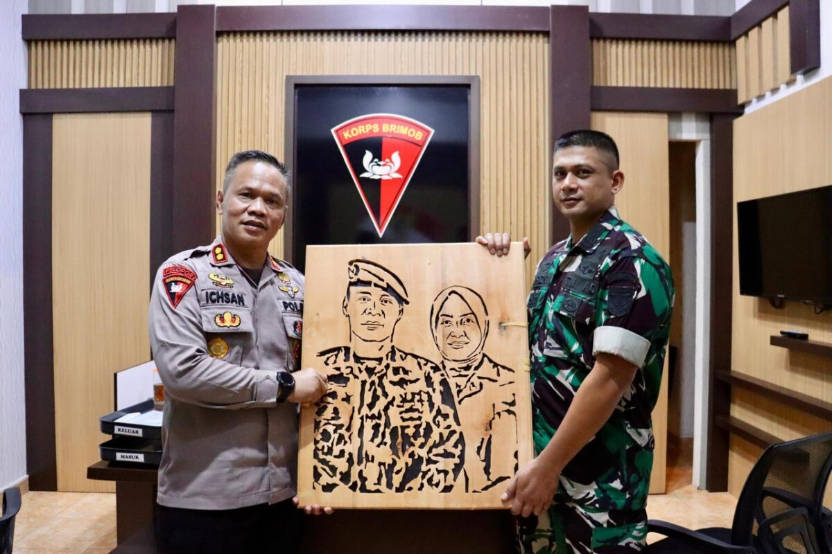 Dandim Bone Sambangi Makosat Brimob Polda Sulsel