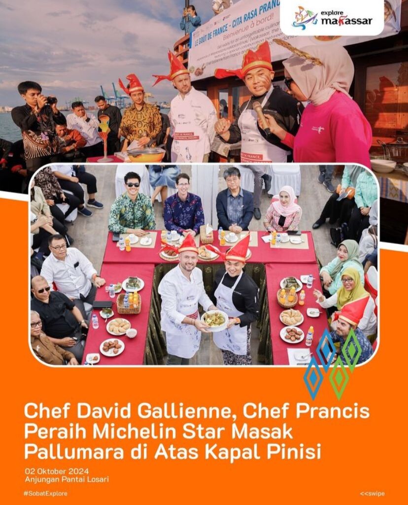 Pekan Gastronomi Prancis: Demo Masak Pallumara di Atas Kapal Pinisi