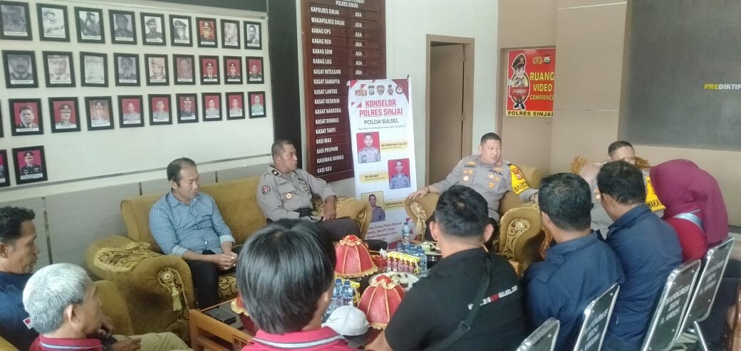 Dapat Kunjungan Pengurus AMJI-RI Sinjai, Kapolres Sinjai Sambut Hangat