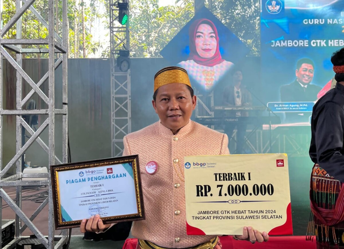 Abdul Wahid Nara Juaranya Kepsek Inovatif Sulsel