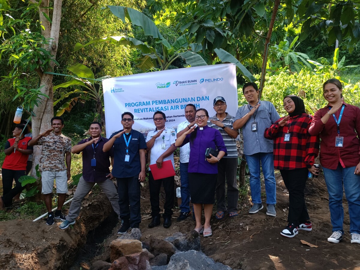 Pelindo Resmi Peletakan Batu Pertama Program Pembangunan dan Revitalisasi Air Bersih di Makawidey Bitung
