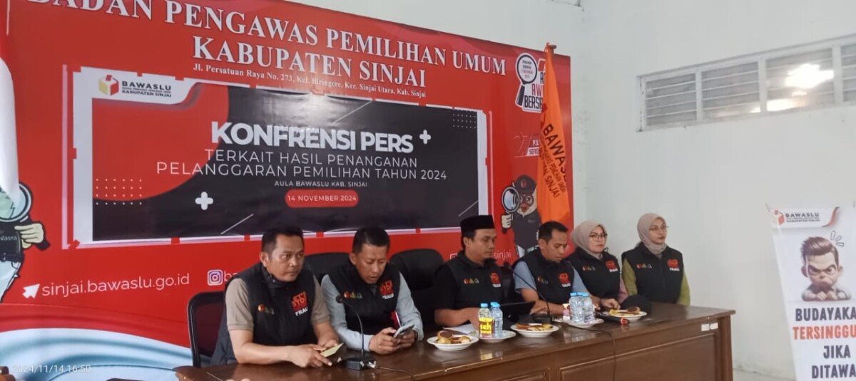 Bawaslu Sinjai Telah Menangani 10 Kasus Dugaan Pelanggaran Pilkada Serentak 2024