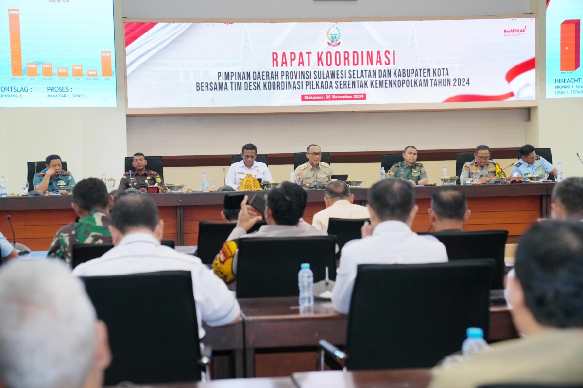 Pimpin Rakorda Pilkada Serentak Tahun 2024, Pj Gubernur Ajak Masyarakat Datang ke TPS