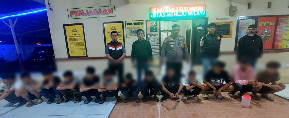 13 Remaja Diamankan Polisi Sedang Pesta Miras, Sembilan Masih Pelajar