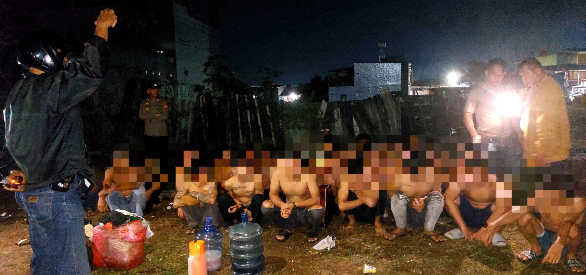 Memprihatinkan, Semalam Polisi Amankan 23 Pelajar Sedang Pesta Miras