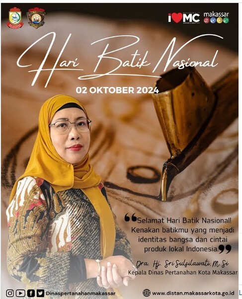 Dinas Pertanahan Makassar Ajak Masyarakat Lestarikan Batik