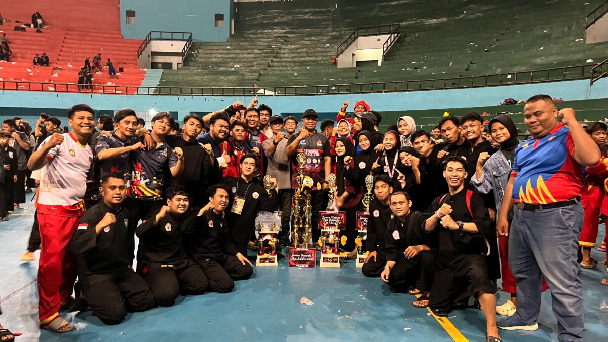 Tapak Suci Gowa Raih Piala Kemenpora dan Pj Gubernur Kejurnas Pencak Silat Championship 3 Makassar