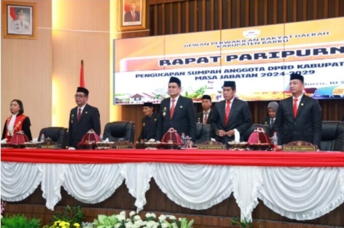Syamsuddin Muhiddin Jabat Ketua Sementara DPRD Barru, Syahrul Ramdhani Wakil Ketua Sementara