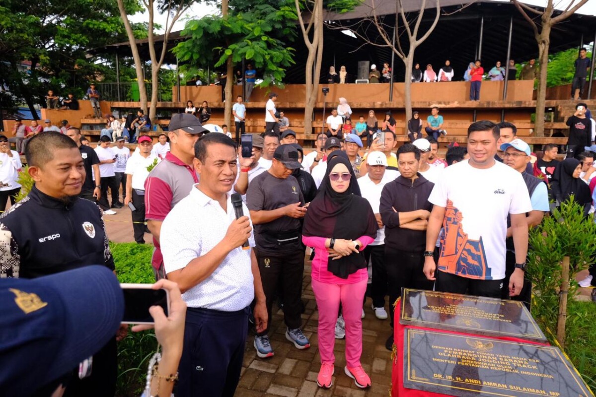 Jogging Track Bahan Rubber dan Berstandar Nasional Hadir di Gowa