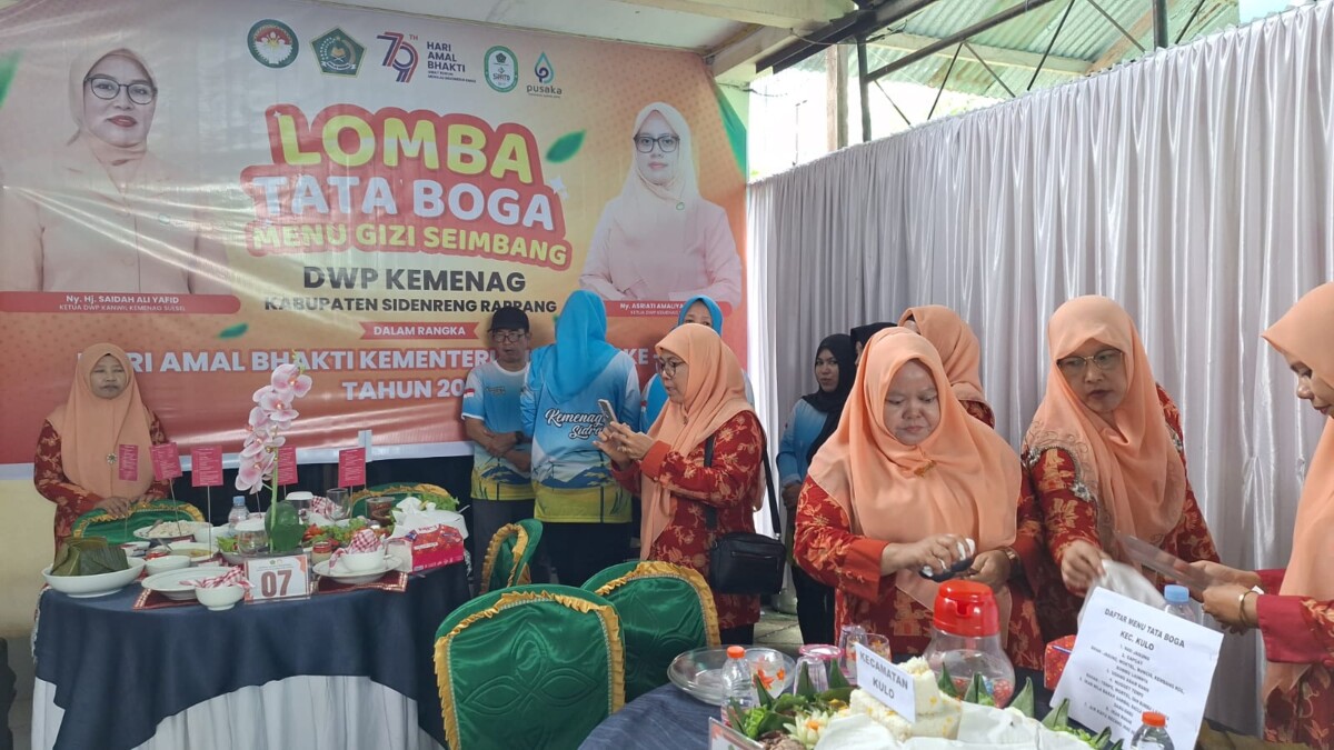 Meriahkan HAB ke -79, Kemenag Sidrap  Lomba Tata Boga