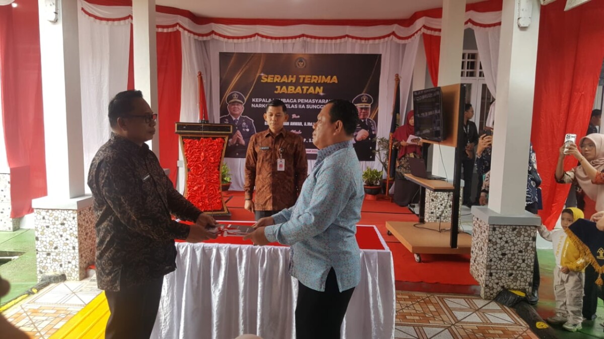 Sertijab Kalapas Narkotika Kelas IIA Sungguminasa, Gunawan Harapkan Dukungan Seluruh Jajaran