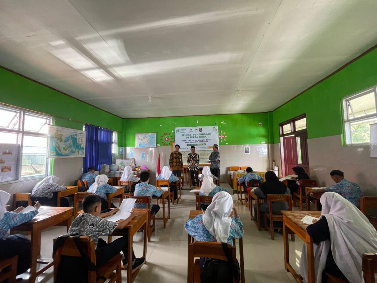 BAZNAS Enrekang Bekerjasama dengan Sekolah Islam Athirah Bone Laksanakan Seleksi Jalur Beasiswa