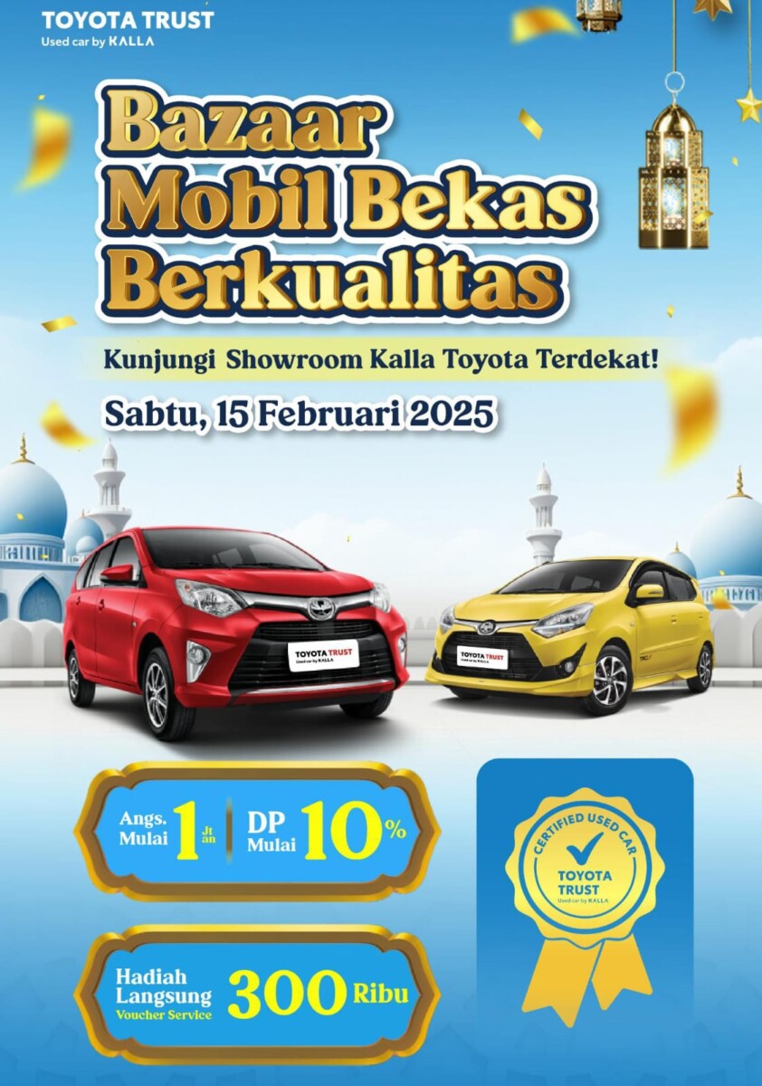 Bazar Mobil Bekas Berkualitas Toyota Trust Jadi Kesempatan Emas untuk Miliki Mobil Keluarga