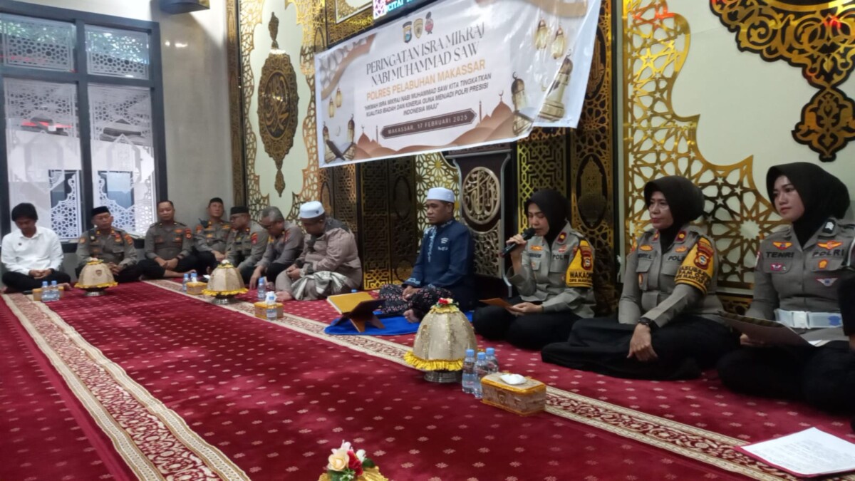 Inspirasi dari Isra Miraj, Polres Pelabuhan Makassar Kokohkan Keimanan dan Profesionalisme