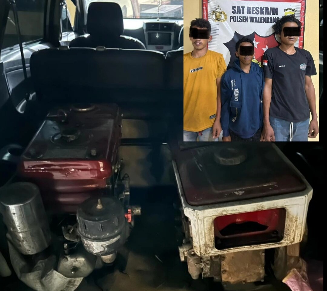 Polsek Walenrang Gagalkan Penjualan Mesin Hand Traktor Hasil Curian