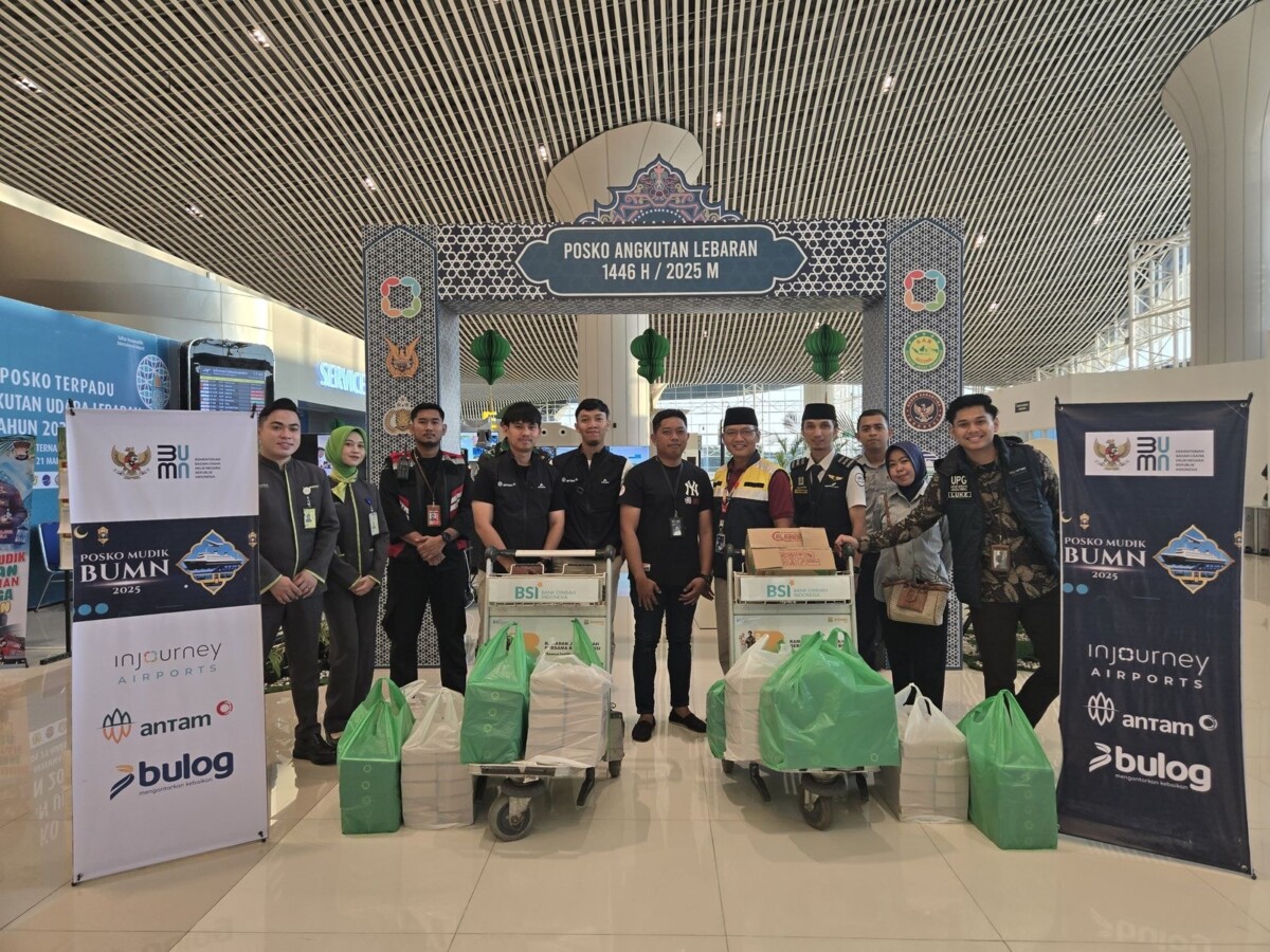 Antam Dukung Mudik 2025, Buka Posko Bersama di Bandara Sultan Hasanuddin